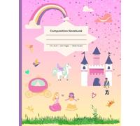 Unicorn Composition Notebook: Journal notebook with unicorn for kids - 140 pages, size 7.5x9.25