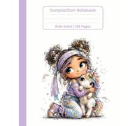 Unicorn Composition Notebook: Wide Ruled Lined Paper, 120 Pages, 7.5 x 9.75 | The Magical Sparkle Collection: Lilac Edition