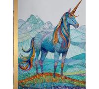 Unicorn Composition Notebook: Zentangle Unicorn Notebook for Kids, Teens, and Adults: College Ruled | 120 Pages | 7.5 x 9.25