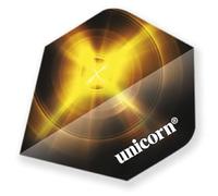 Unicorn Core Dart Flights | Black Brass Design | Standard Plus Shape| Durable 75 Micron Polyester PET