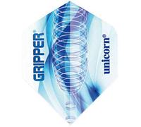 Unicorn Core Dart Flights | Gripper Spring Blue Design | Standard Plus Shape| Durable 75 Micron Polyester PET