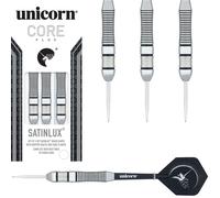 Unicorn Steel Tip Darts Set | Core Plus Satinlux Brass Barrels | 24 g