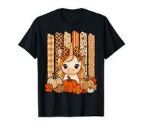 Unicorn Cozy Season Girly Coquette Thankful Thanksgiving T-Shirt