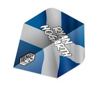 Unicorn Dart Flights Ultrafly | Ryan Hogarth | Scottish Saltire with Player Name | Standard Plus Shape | Durable 100 Micron Polyester PET | Set of 3