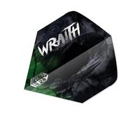 Unicorn Dart Flights Ultrafly | Wraith | Spooky Black & Green Design with Model Name Logo | Big Wing Shape | Durable 100 Micron Polyester PET | Set of 3