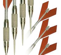 Unicorn Dart | Heritage 1937 Silver Comet Replica Dart | Plated Brass Barrel | Comet Fibreboard Flight