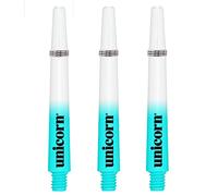 Unicorn Dart Shafts | Gripper 3 Cosmos Comet | Durable Polycarbonate | Pale Blue and White | Medium 44.2mm | 3 Stems