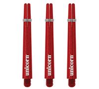 Unicorn Dart Shafts | Gripper 3 | Durable Nylon | Red | 3 Stems | Medium 44.2 mm