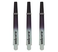 Unicorn Darts Shafts Gripper 3 Two-Tone - Durable Nylon, Short 34.4 mm, Black/White, 3 Stems