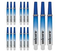 Unicorn Dart Shafts | Gripper 3 Two-Tone | Durable Nylon | Blue and White | 3 Stems | Medium 44.2 mm