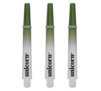 Unicorn Dart Shafts | Gripper 3 Two-Tone | Durable Nylon | Green and White | 3 Stems | Short 34.4 mm