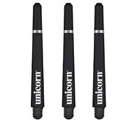 Unicorn Dart Shafts | Gripper 4 | Durable Polycarbonate | 3 Stems | Black | Long 47.0 mm