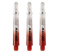 Unicorn Dart Shafts | Gripper 4 Elements | Durable Polycarbonate | Two-Tone Red Gradient with Infused Metallic Flecks | Ultra-Short 29mm | 3 Stems