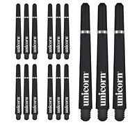 Unicorn Dart Shafts | Gripper 4 Value Pack| Durable Polycarbonate | 15 Stems | Black | Short 35.0 mm