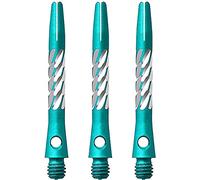 Unicorn Dart Shafts | Premier | Anodised Aluminium | Medium 45.0 mm | Green | 3 Stems