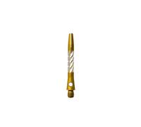 Unicorn Dart Shafts | Premier | Anodised Aluminium | Short 37.0mm 1.4g | Gold | 3 Stems