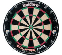 Unicorn Dartboard, Eclipse Pro, Ultra-Visible Number Ring & Spider, Championship Quality Sisal Bristle, Staple-Free Construction
