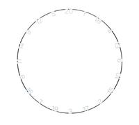 Unicorn Dartboard Number Ring | Eclipse Ultra-Visible | Metal | Additional Clarity and Focus | Standard White