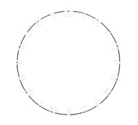 Unicorn Dartboard Number Ring | Eclipse Ultra-Visible | White | Metal | Increased Clarity and Focus | Standard, Horizontal or Extra Large Numbers