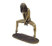 Unicorn Darts 9 Inch Polyresin Polished Bronze Nude Lady with Legs Open Figurine