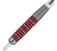 Unicorn Darts Set | James 'The Machine' Wade | 90% Tungsten Barrels with Red Ring Accents | Steel Tip Volute Points | 22 g