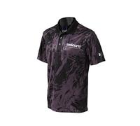 Unicorn Darts Shirt | Pro-Tech Camo | Cool Breathable Soft-Feel Micro Mesh 3-Tuk Polyester | Black with Black Collar & White Logo | XL | to fit Chest 43-46 inches