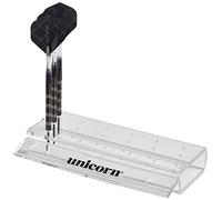 Unicorn Darts Stand | Clear Acrylic Dart Station | Holds & Displays 6 Sets of Darts, Transparent