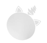 Unicorn Decal Silver Acrylic Sticker Decorative Mirror Wall