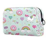 Unicorn Dessert Balloon Cosmetic Bag for Women, Travel Toiletries Bags Large Makeup Handy Pouch Organiser Bag with Zipper