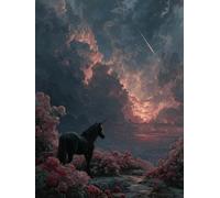 Unicorn Diamond Art Sky Diamond Painting Kits for Adults 5D DIY Full Square Drill Cross Stitch Kits for Adults Arts and Crafts for Home Bedroom Decor, Room Decor, Gifts for Women 50*70CM -yym2507PT