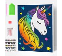 Splat Planet Diamond Painting Kit - Unicorn 40x30cm, none