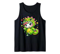 Unicorn Dinosaur Colourful Costume Cosplay Rainbow Girl Gift Tank Top