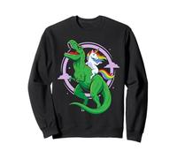 Unicorn Dinosaur Rainbow Fantasy T Rex Adventure kids Sweatshirt