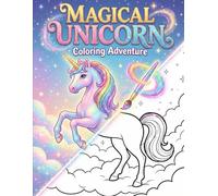 Unicorn Dreams: A Magical Colouring Journey: Magical Side-by-Side Pages with Color Guides! Fun Art Activities for Girls and Boys Ages 3-10