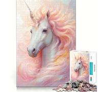Unicorn Dreams Jigsaw Puzzle 1000 Piece Creative Skill Toy Clean Cut Sturdy Components Travel-friendly Brain Game Gift (38x52cm)