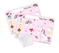Unicorn Dreams Potty Toilet Training Sticker Chart for Toddlers by Cerise Publishing