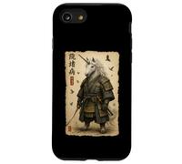 Unicorn Dressed As A Samurai Art Japanese Vintage Case for iPhone SE (2020) / 7/8