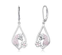 Unicorn Earrings for Girls 925 Sterling Silver Unicorn Daisy Dangle Drop Earrings Cute Unicorn Gifts Flower Jewellery for Kids Women Daughter…