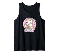 Unicorn Eating Ramen Kawaii Japanese Food Men Women Kids Tank Top