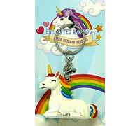 Unicorn Enchanted Rainbows Keyring Keychain