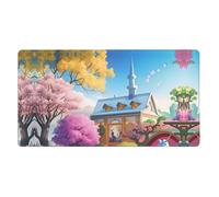 Unicorn Fairy Tale Extra Large Rubber Mouse pad 16x29.5in, Strong Adhesion, Durable, Suitable for a Wide Range of Occasions