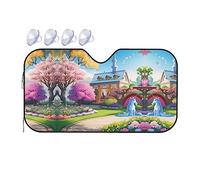 Unicorn Fairy Tale Small Car Windshield Sunshade - Quick Cooling in The car in Summer, Portable Storage Sunshade