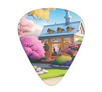 Unicorn fairy tale the 12-piece guitar picks include three picks: thin, medium and heavy. suitable for electric, acoustic and bass guitars of all strengths