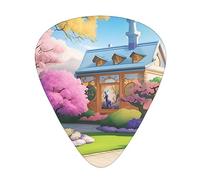 Unicorn Fairy Tale Wear-resistant guitar picks, thin, medium, heavy, 12 pieces of guitar picks, suitable for guitar, bass, electric guitar, ukulele,