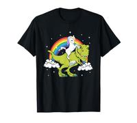 Unicorn Fantasy Dinosaur Tyrannosaurus T-Rex Rainbow Cloud T-Shirt
