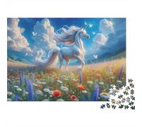 Unicorn Fantasy Landscape Jigsaw Puzzles Puzzles for Adults Kids. 1000 Piece Impossible Challenge Toy Educational Game Home Decoration for Educational Games Gifts 70x50cm/1000pcs