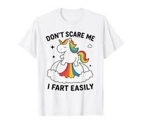 Unicorn Fart Humor Rainbow Unicorn Farting Funny Farts Love T-Shirt