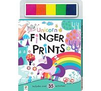Hinkler - Finger Print Activity Book - Unicorns - Finger Painting for Toddlers - Art and Craft Activity for Ages 3+ Years - Includes 5 Fingerprint Ink Pads and 30 Pages of Unicorn Activities
