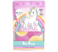 Unicorn Fizzing Bath Bomb for Kids - Refreshing Bon Bons Scent, Vegan & Natural with Essential Oils - Gentle, Safe and Fun Bath Time Treat for Children Aged 3+, 6 X 55g