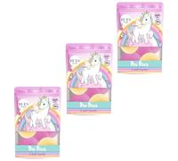 Unicorn Fizzing Bath Bomb for Kids - Refreshing Bon Bons Scent, Vegan & Natural with Essential Oils - Gentle, Safe and Fun Bath Time Treat for Children Aged 3+, 18 X 55g